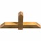 Ekena Millwork Eugene Rough Sawn Timber Gable Bracket, Western Red Cedar, 36"W x 16"H x 4"D x 4"F, 11/12 Pitch GBW036X16X0404EUG00RWR - alternate 3